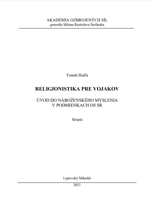  CD-ROM: Religionistika pre vojakov : úvod do náboženského myslenia v podmienkach OS SR