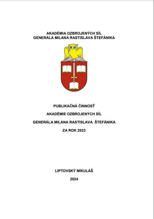 Publikačná činnosť Akadémie ozbrojených síl generála Milana Rastislava Štefánika za rok 2023